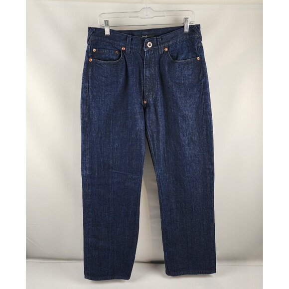 Sean John Jeans Men 32x30 Blue Hamilton Relaxed Straight Rose Gold Buttons Y2K - Picture 1 of 11